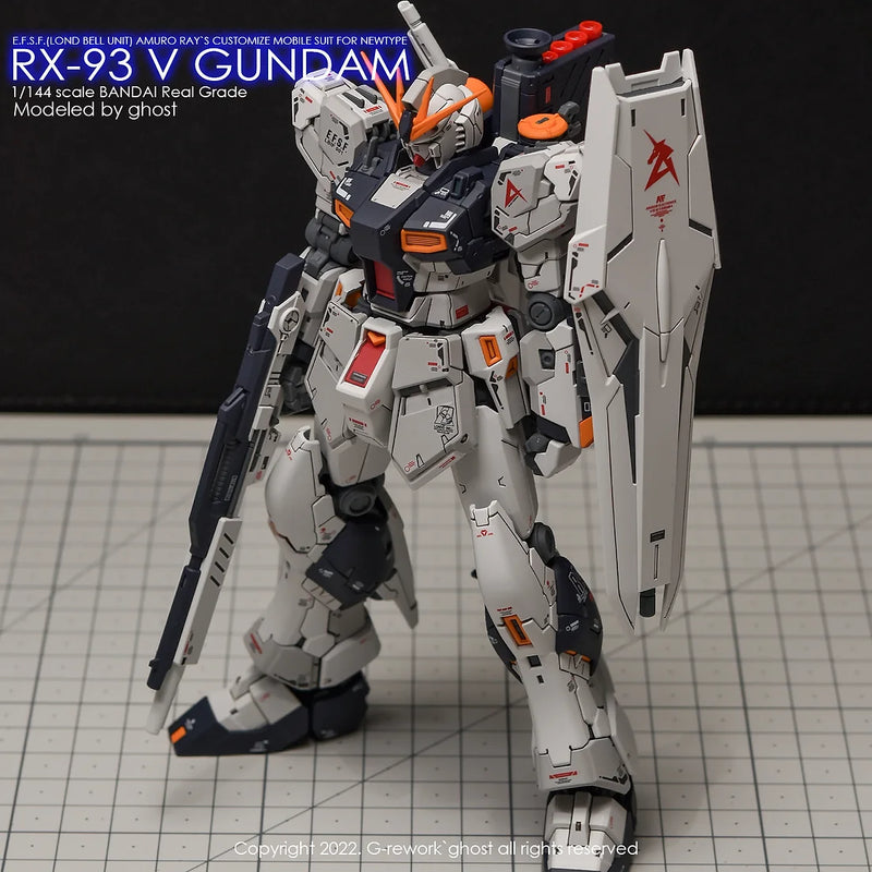 G-Rework Decal - RG RX-93 Nu Gundam Use (Decal v2.0)