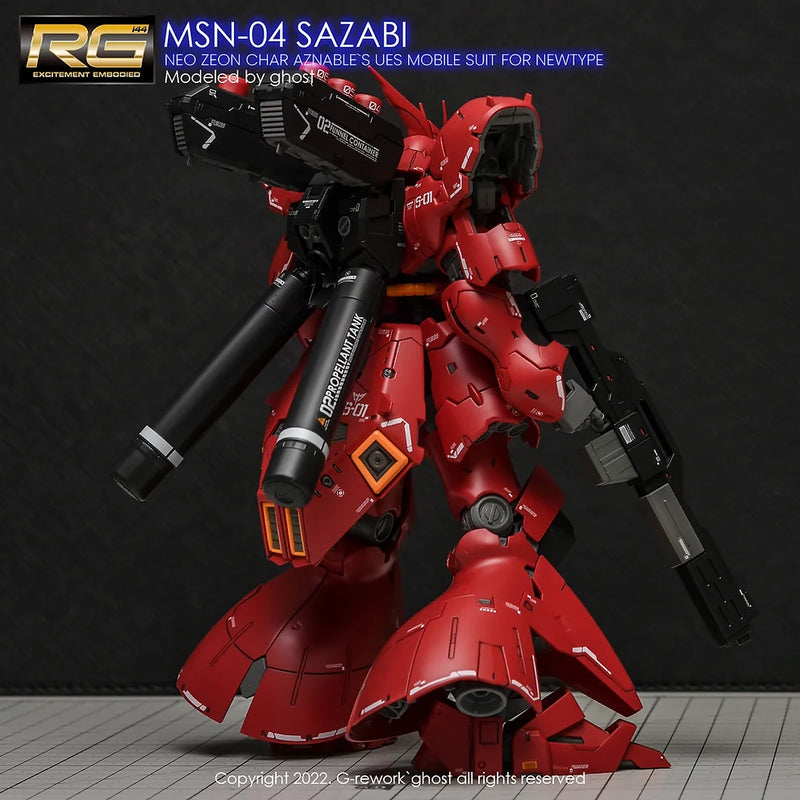 G-Rework Decal - RG MSN-04 Sazabi Use