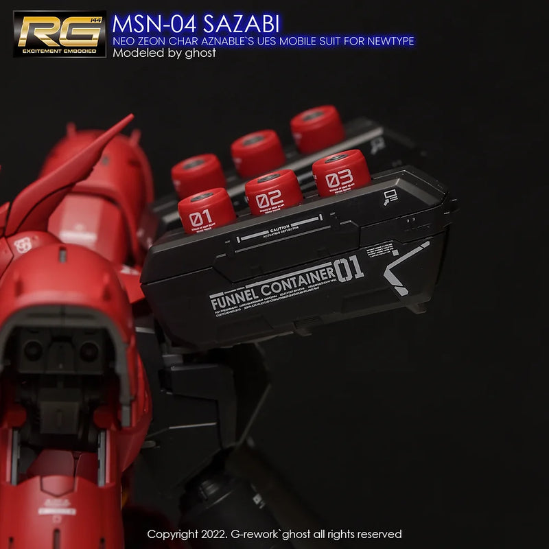 G-Rework Decal - RG MSN-04 Sazabi Use