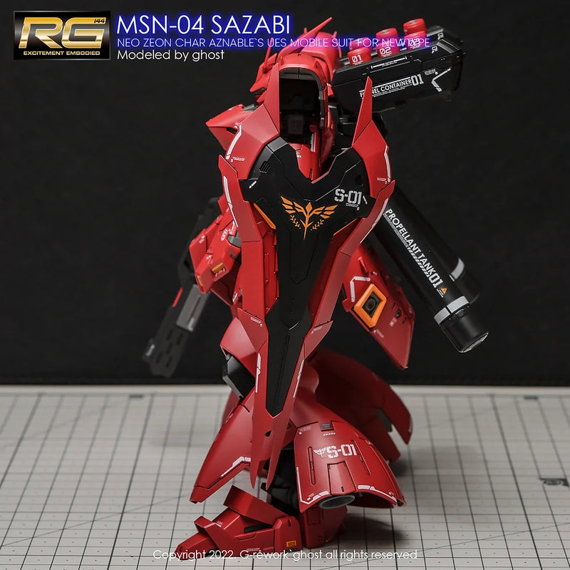 G-Rework Decal - RG MSN-04 Sazabi Use