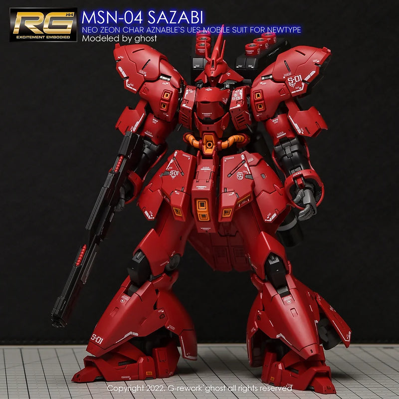 G-Rework Decal - RG MSN-04 Sazabi Use
