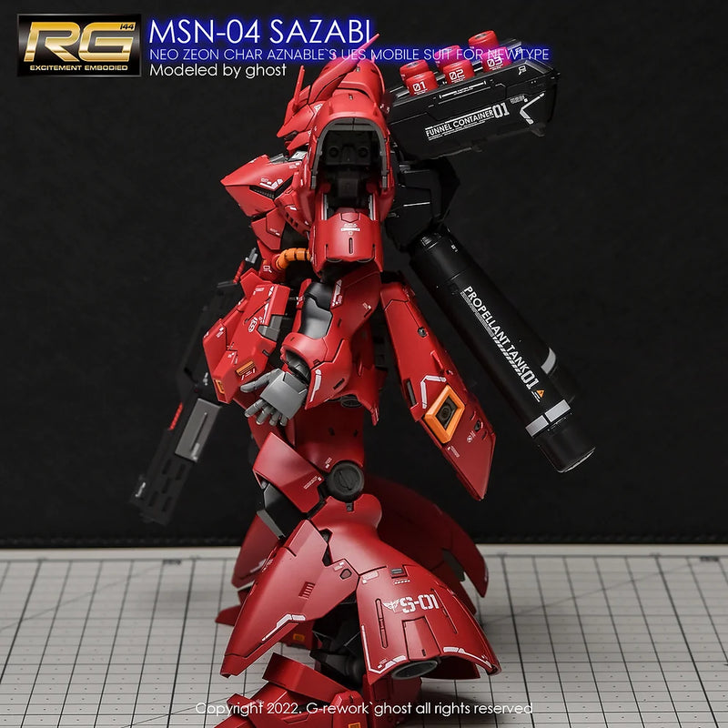 G-Rework Decal - RG MSN-04 Sazabi Use