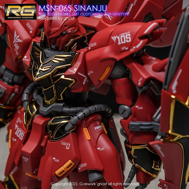 G-Rework Decal - RG MSN-06S Sinanju Use