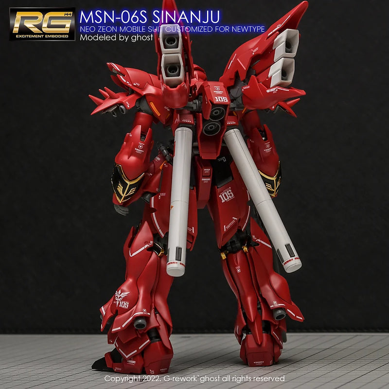 G-Rework Decal - RG MSN-06S Sinanju Use