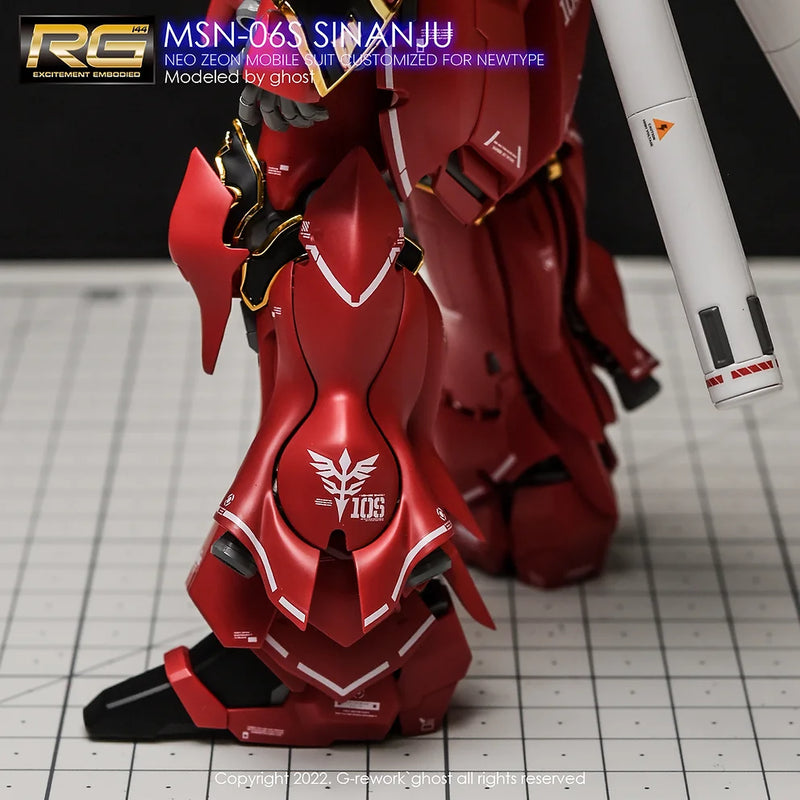 G-Rework Decal - RG MSN-06S Sinanju Use