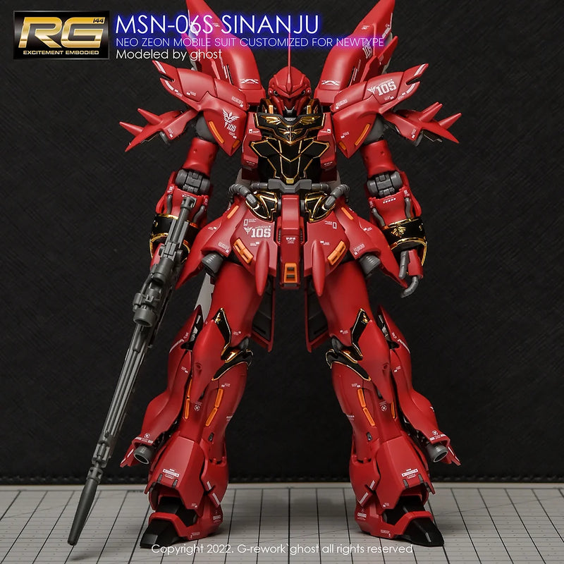 G-Rework Decal - RG MSN-06S Sinanju Use