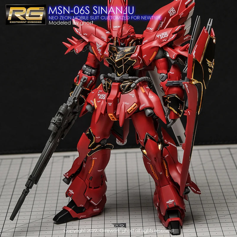 G-Rework Decal - RG MSN-06S Sinanju Use