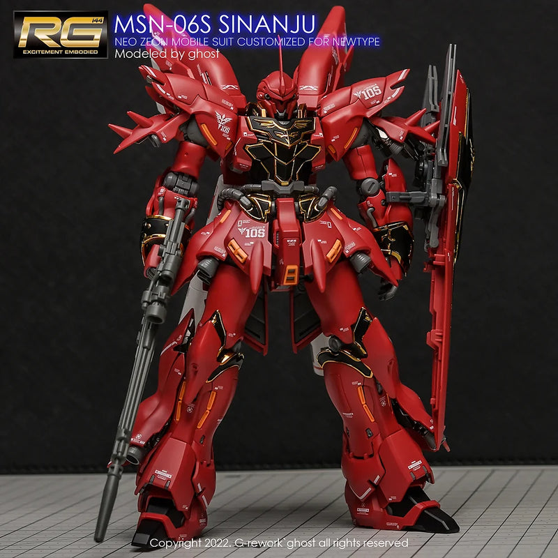 G-Rework Decal - RG MSN-06S Sinanju Use