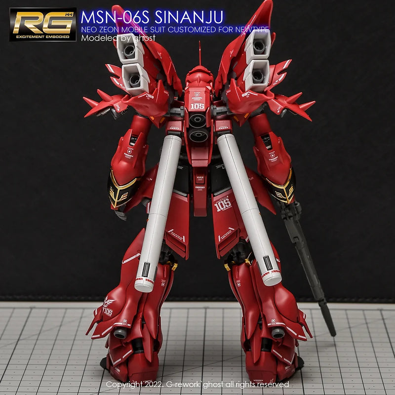 G-Rework Decal - RG MSN-06S Sinanju Use