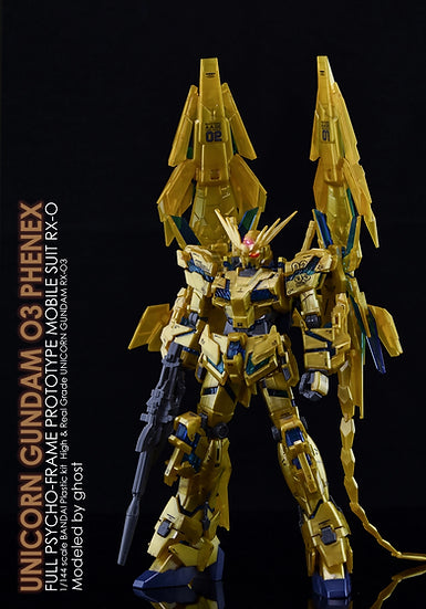 G-Rework Decal - RG RX-0 Unicorn Gundam 03 Phenex Narrative Version Use (Gray Color)