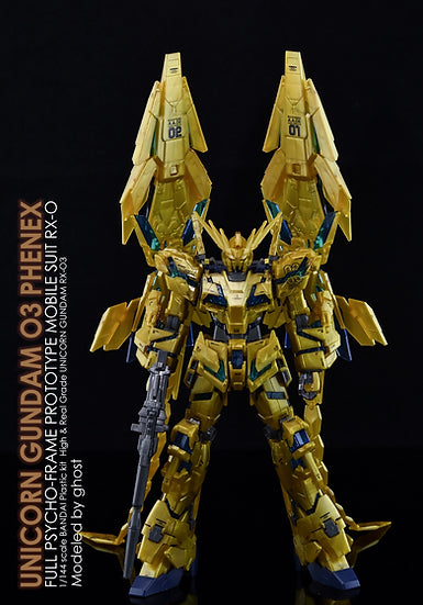 G-Rework Decal - RG RX-0 Unicorn Gundam 03 Phenex Narrative Version Use (Gray Color)