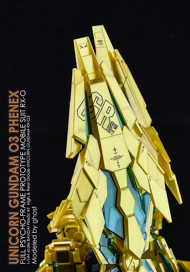 G-Rework Decal - RG RX-0 Unicorn Gundam 03 Phenex Narrative Version Use (Gray Color)