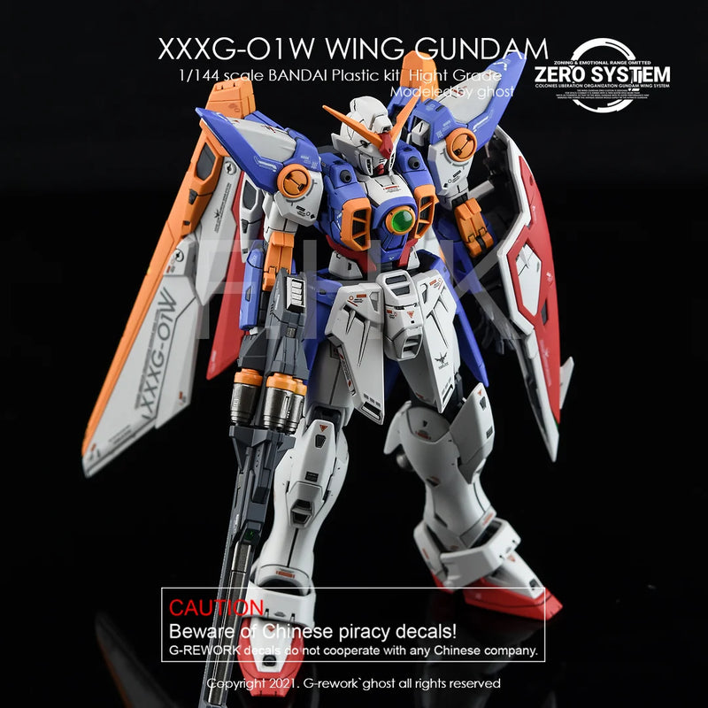 G-Rework Decal - RG XXXG-01W Wing Gundam TV Ver. Use