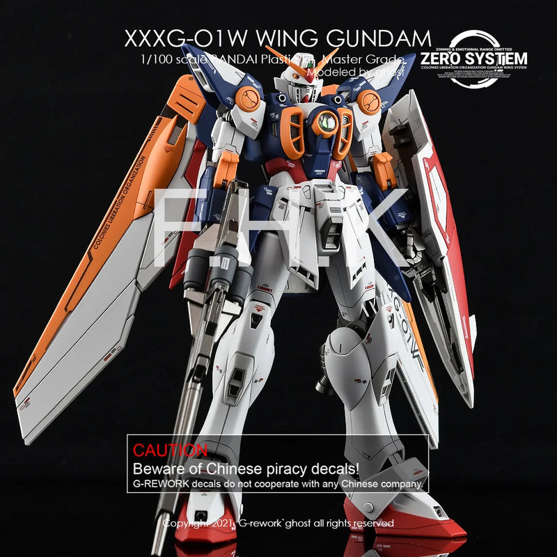 G-Rework Decal - MG XXXG-01W Wing Gundam TV Ver. Use