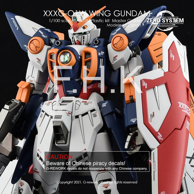 G-Rework Decal - MG XXXG-01W Wing Gundam TV Ver. Use