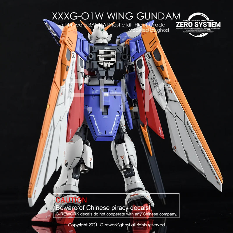 G-Rework Decal - RG XXXG-01W Wing Gundam TV Ver. Use