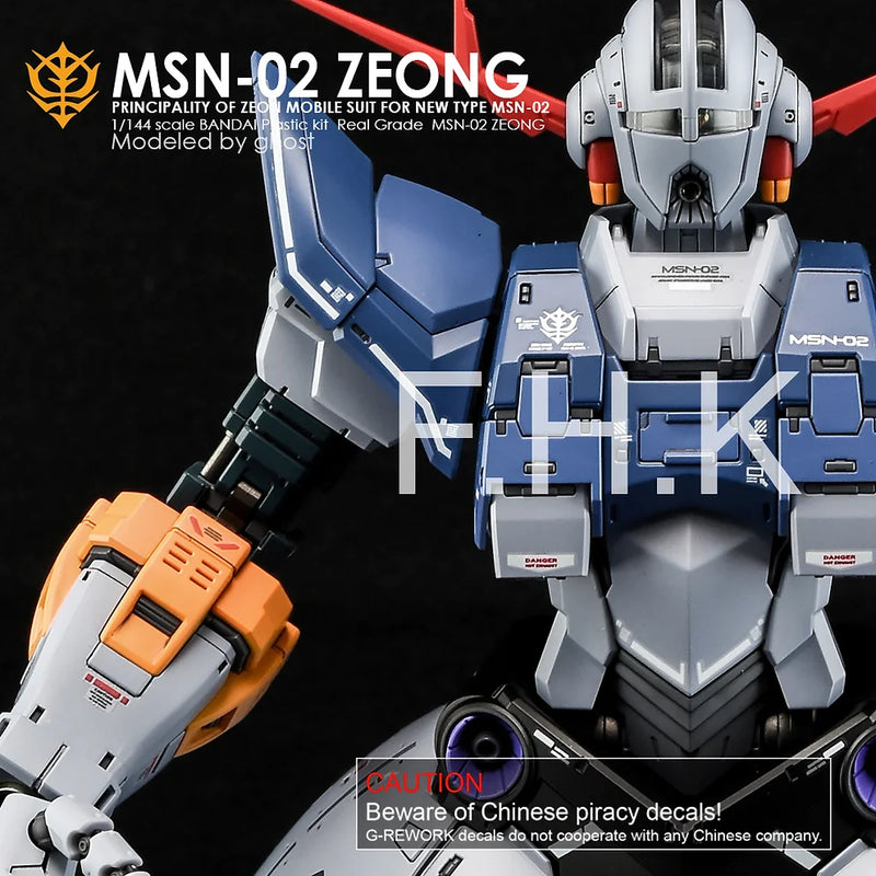 G-Rework Decal - RG MSN-02 Zeong Use