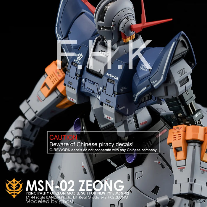 G-Rework Decal - RG MSN-02 Zeong Use