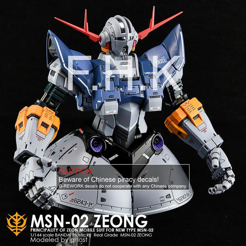 G-Rework Decal - RG MSN-02 Zeong Use