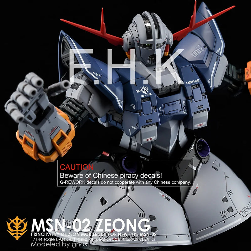 G-Rework Decal - RG MSN-02 Zeong Use