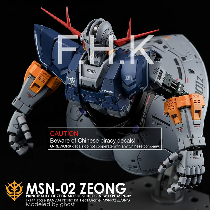 G-Rework Decal - RG MSN-02 Zeong Use