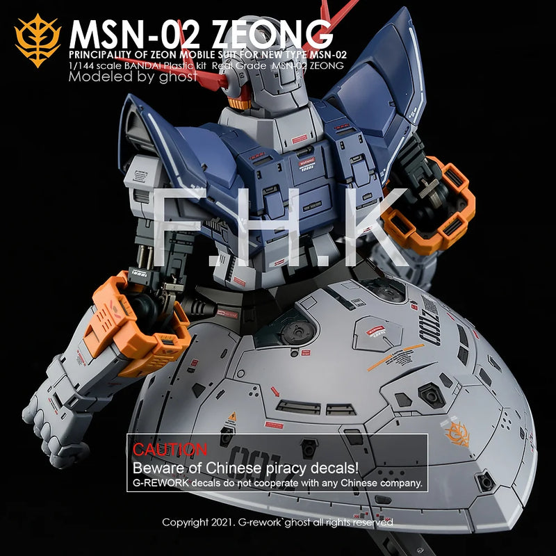 G-Rework Decal - RG MSN-02 Zeong Use