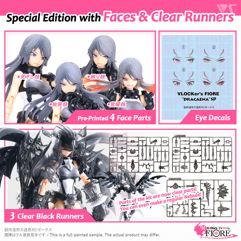 VLocker's Fiore Non-Scale DRACAENA & NEBULA (Limited Edition Ver. with Face & Clear Parts)