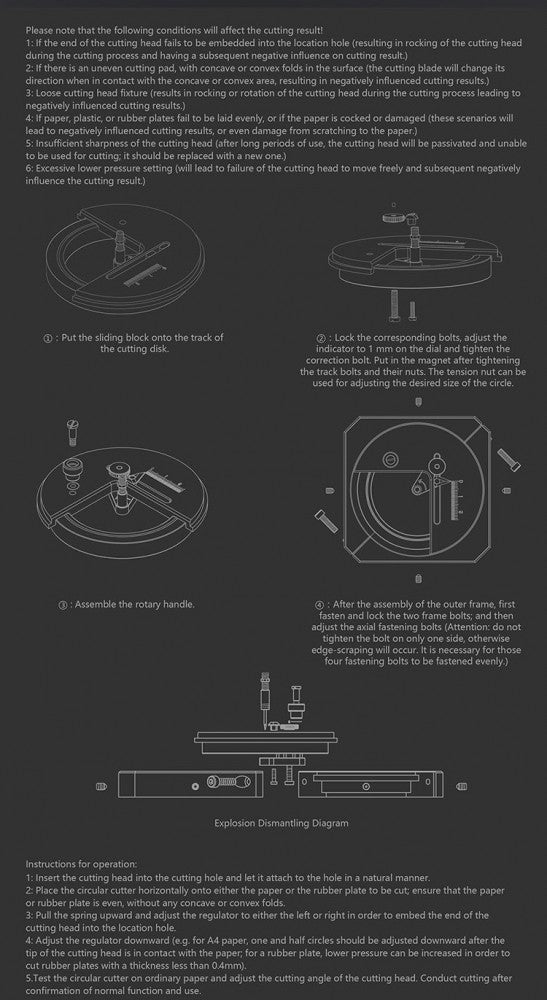 Dspiae Stepless Adjustment Circular Cutter (MT-C)