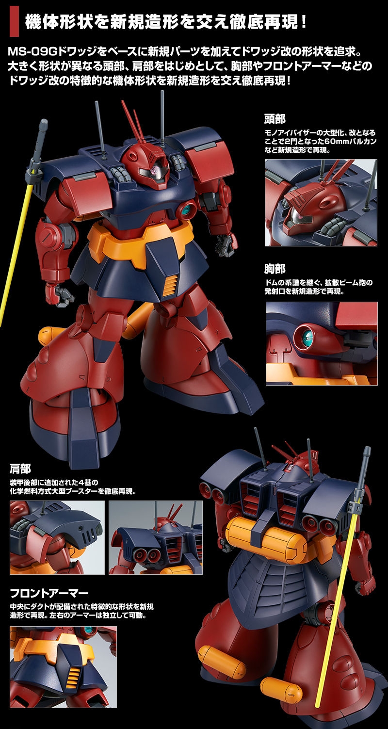 Premium Bandai Master Grade (MG) 1/100 MS-09H Dwadge Custom