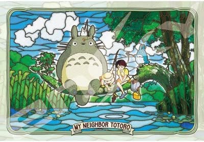 Ensky Art Crystal Jigsaw Puzzle 300 Pieces - My Neighbor Totoro Cat What are you fishing? (No.300-AC34)