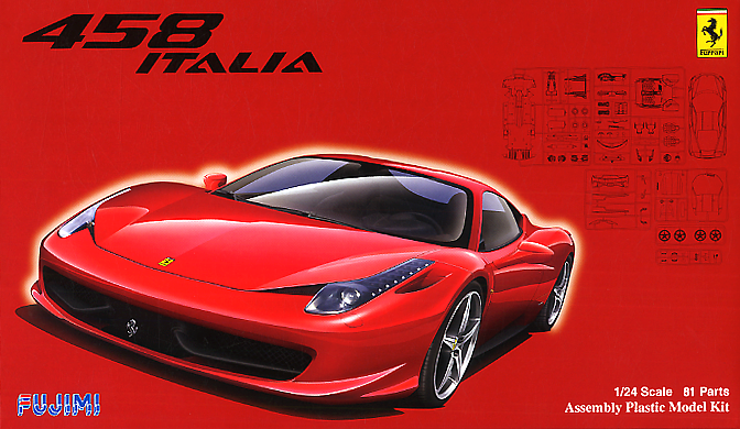 フジミ RS-81 1/24 フェラーリ458 Fujimi 1/24 Ferrari 458 Italia (Fujimi Real Sports Car Series RS