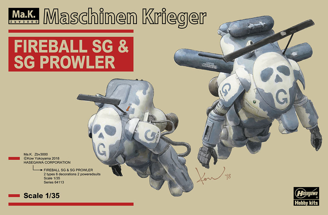 Ma.K Maschinen Krieger 1/35 Fireball SG & SG Prowler (Two Kits in The Box)