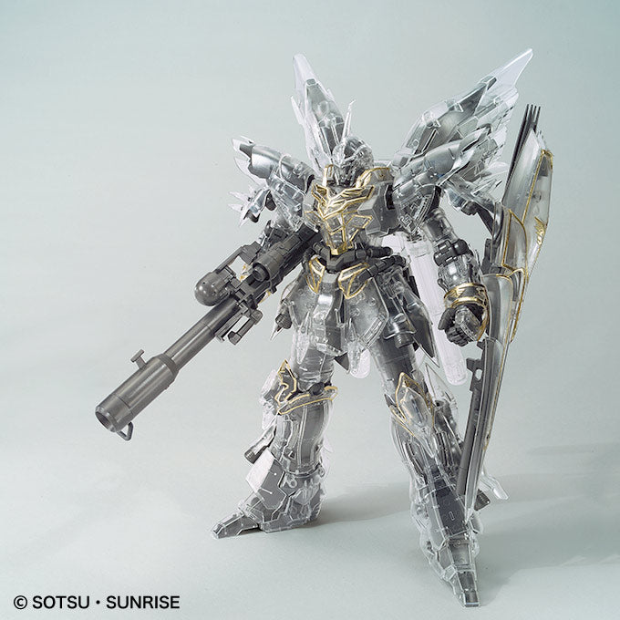 Gundam Base Limited Master Grade (MG) 1/100 MSN-06S Sinanju (Mechanical Clear)