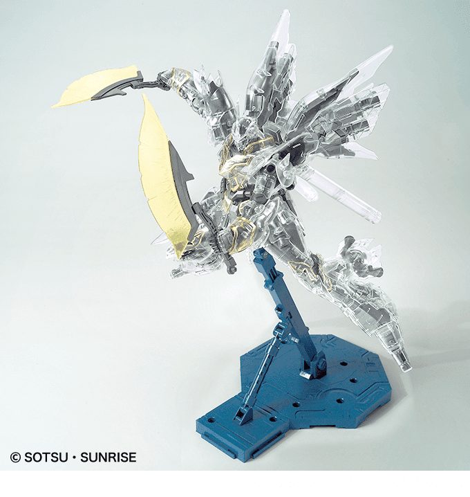 Gundam Base Limited Master Grade (MG) 1/100 MSN-06S Sinanju (Mechanical Clear)