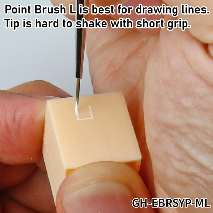GodHand Brushwork Shortgrip Point Brush L (GH-EBRSYP-ML)