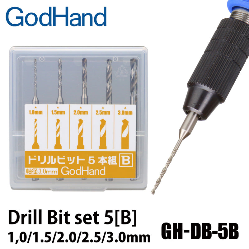 GodHand Drill Bit Set of 5 [B] (GHDB5B)