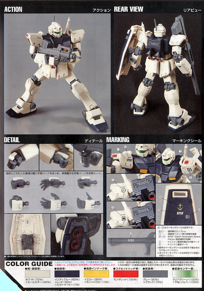 High Grade (HG) HGUC 1/144 RGM-79C GM Type C