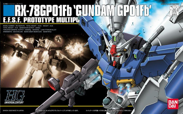 HGUC RX-78GP01Fb Gundam GP01Fb Full Burnern (Mobile Suit Gundam 0083 1/144)