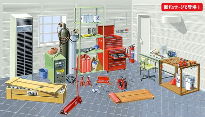 1/24 GT2 No.2 Garage & Tools