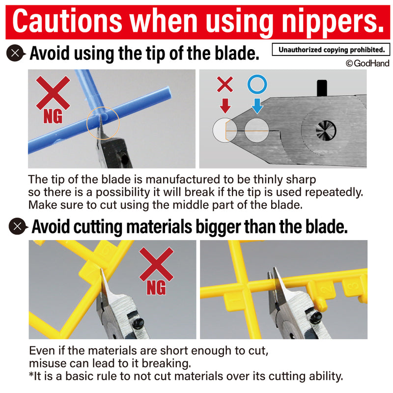 GodHand Precision Nippers SPN-120 (with Protection Cap)