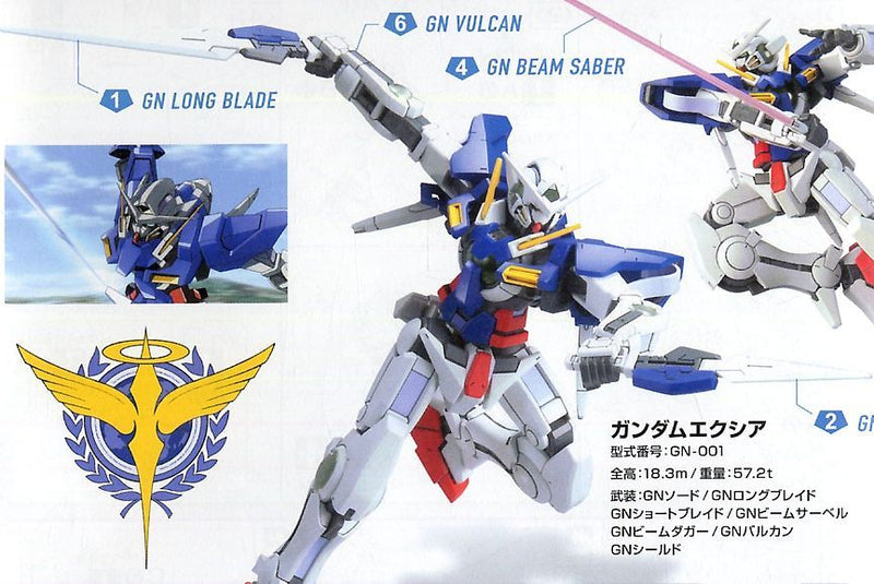 High Grade (HG) Gundam 00 1/144 GN-001 Gundam Exia