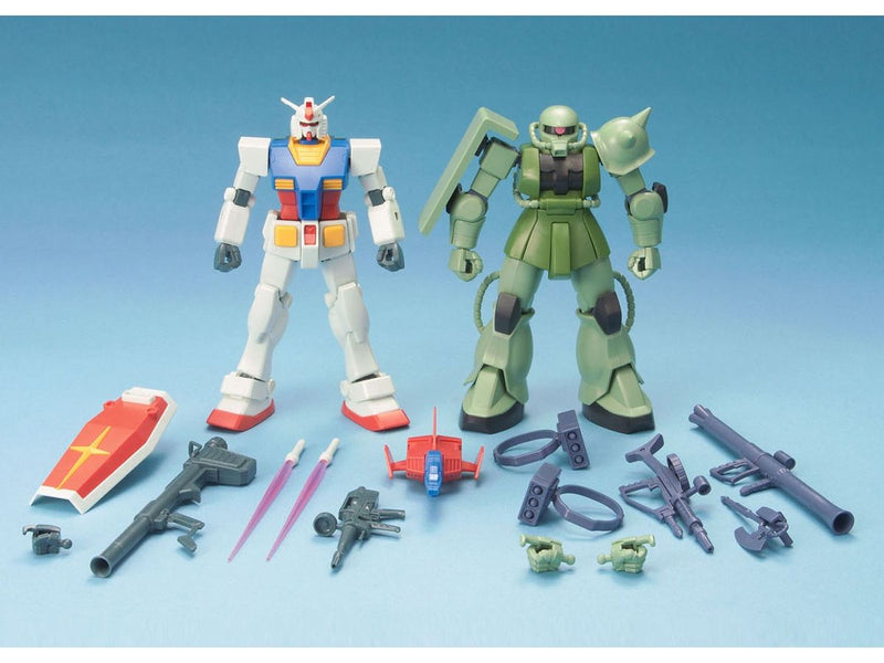 High Grade (HG) HGUC 1/144 Gunpla Starter Set (RX-78-2 Gundam vs MS-06F Zaku II)