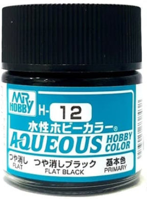 Mr.Hobby Aqueous Hobby Color H12 - Flat Black