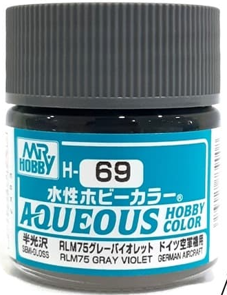 GSI Creos Mr.Hobby Aqueous Hobby Color H69 - RLM75 Gray Violet - Argama ...