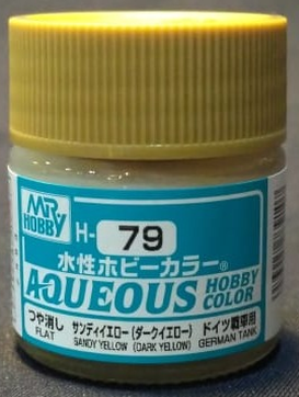 Mr.Hobby Aqueous Hobby Color H79 - Sandy Yellow (Dark Yellow)