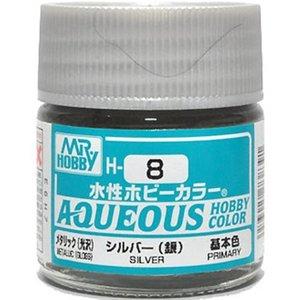 GSI Creos Mr.Hobby Aqueous Hobby Color H8 - Silver - Argama Hobby