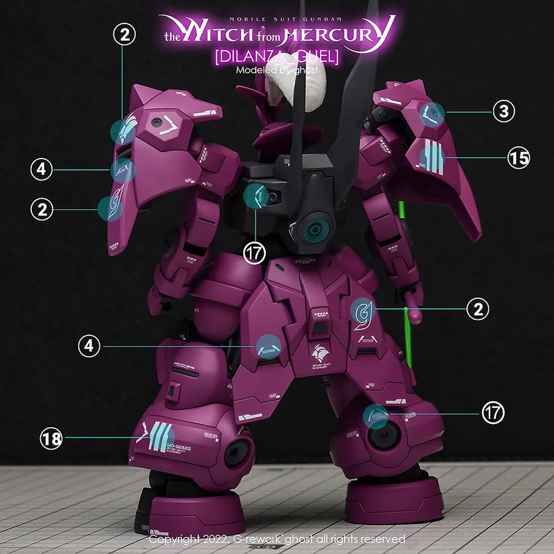 G-Rework Decal - HG Witch from Mercury Guel's Dilanza Use