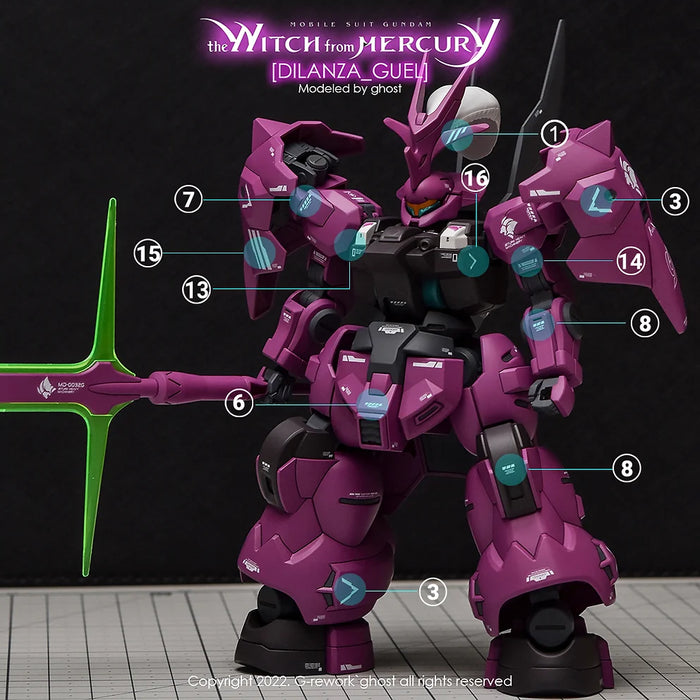 G-Rework Decal - HG Witch from Mercury Guel's Dilanza Use