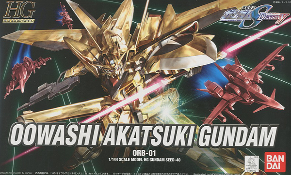 High Grade (HG) Gundam Seed 1/144 ORB-01 Oowashi Akatsuki Gundam