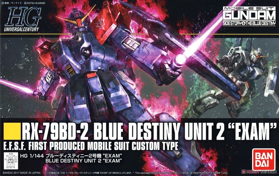 High Grade HGUC 1/144 RX-79BD-2 Blue Destiny Unit 2 "EXAM"